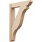 Ekena Millwork 6-in W x 26-in D x 38-in H Funston Slat Rough Cedar Woodgrain TimberThane Outlooker, Primed Tan OUTUR060X26X38FST24RCPR - alternate 1